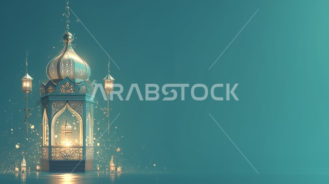 الاحتفال بقدوم شهر رمضان المبارك, مصباح معدني بتصاميم ابداعية, فانوس رمضان المضيء تصاميم اسلامية، ديكورات وزينة شهر رمضان، فانوس عربي تقليدي، اضاءة رمضان، اجواء رمضانية