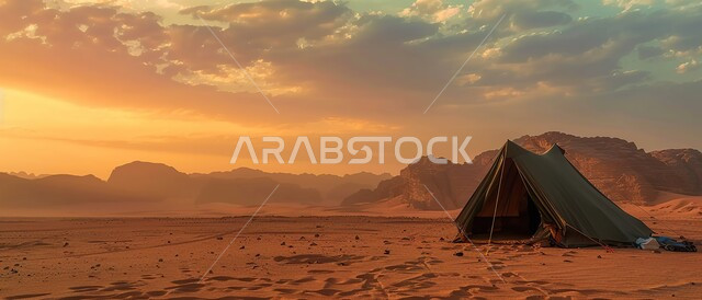 الطبيعة والرمال الذهبية الناعمة، أجواء التخييم الشبابية الممتعة، خيام شعبية في المناطق الصحراوية، مخيمات سياحية في صحاري المملكة العربية السعودية، المغامرات والكشتات البرية