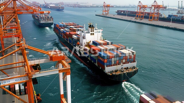 استيراد وتصدير البضائع في السعودية من خلال استخدام الوسائل الحديثة المتطورة، تجارة وبيع السلع والمنتجات المحلية عبر السفن في البحر، ميناء شحن البضائع والحاويات التجارية، استقبال ونقل حاويات التخزين من خلال الاقتصاد البحري