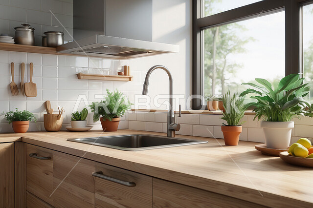 تصاميم وديكورات داخلية للمطابخ العربية الفاخرة في المملكة العربية السعودية, مطبخ راقي بألوان راقية, الفن الهندسي المعماري على الطراز الحديث, واجهات ونوافذ زجاجية, أدوات منزلية حديثة ومتطورة.