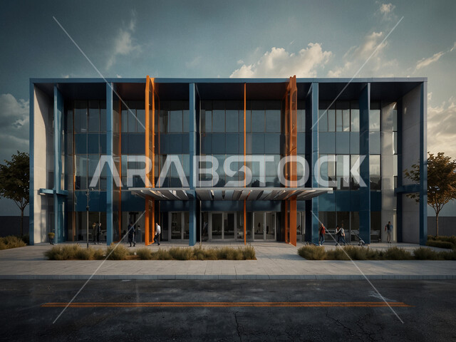 ديكورات وتصاميم خارجية  عصرية متميزة على الطراز الحديث, الفن الهندسي المعماري  بواجهات ضخمة زجاجية, البناء الخارجي الحديث المتطور  للفنون الهندسية, الاهتمام بزراعة الأشجار.