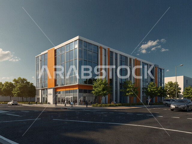 ديكورات وتصاميم خارجية  عصرية متميزة على الطراز الحديث, الفن الهندسي المعماري  بواجهات ضخمة زجاجية, البناء الخارجي الحديث المتطور  للفنون الهندسية, الاهتمام بزراعة الأشجار.