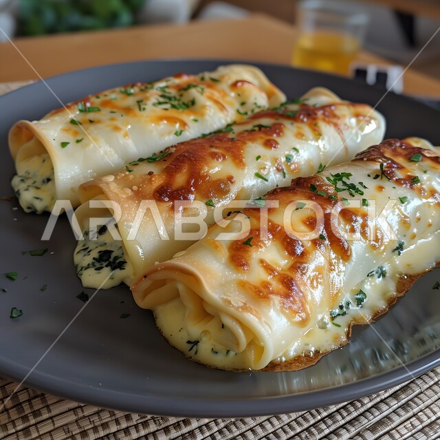 إتقان مهارة إعداد المخبوزات والمعجنات في مطابخ المملكة، طبق من الفطائر الصحية المخبوزة الشهية، فن تقديم الأطباق في مطاعم السعودية، قطع من فطيرة الجبن الساخنة الهشة، وصفات البرك بالجبنة اللذيذة، وجبات فطور مغذية ومشبعة