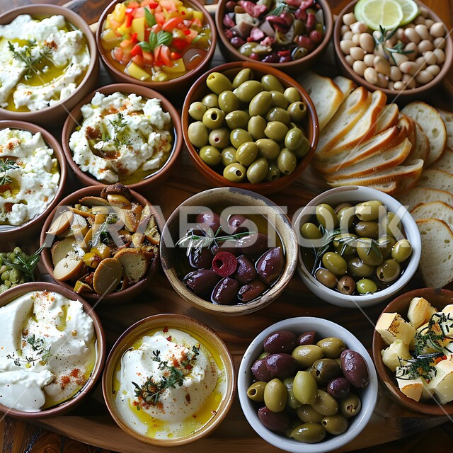 الأصناف و الأطباق والمقبلات اللذيذة، سفرة من المأكولات الشعبية التقليدية الشهية، وجبة الفطور ذات الأطباق المتنوعة والمغذية، تقديم الأطعمة المختلفة في مطاعم المملكة العربية السعودية، فن تقديم الطعام في المطابخ الشرقية، وصفات ذات نكهات مميزة