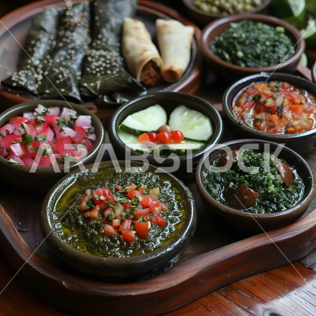 وصفات ذات نكهات مميزة، الأصناف و الأطباق والمقبلات اللذيذة، سفرة من المأكولات الشعبية التقليدية الشهية، وجبة الفطور ذات الأطباق المتنوعة والمغذية، تقديم الأطعمة المختلفة في مطاعم المملكة العربية السعودية، فن تقديم الطعام في المطابخ الشرقية