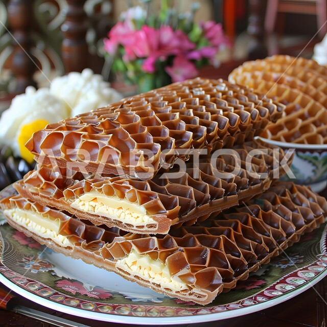 صناعة وإعداد الحلويات, مجموعة من قطع الشوكولاته على شكل خلية النحل المحشية بالكريما اللذيذة، ألواح الشوكولا بالكراميل الشهية، وصفات حلا مميزة تقدم في المناسبات والأعياد، حلوى الشوكلت بأشكال هندسية 