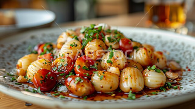 مطاعم المأكولات السريعة، وجبة من الباستا الشهية، طبق من معكرونة السباغيتي بصلصة الطماطم المزين بالأعشاب الخضراء و الخضروات, أطباق ووجبات آسيوية شرقية، الأساليب الفنية في تقديم الطعام في المملكة العربية السعودية