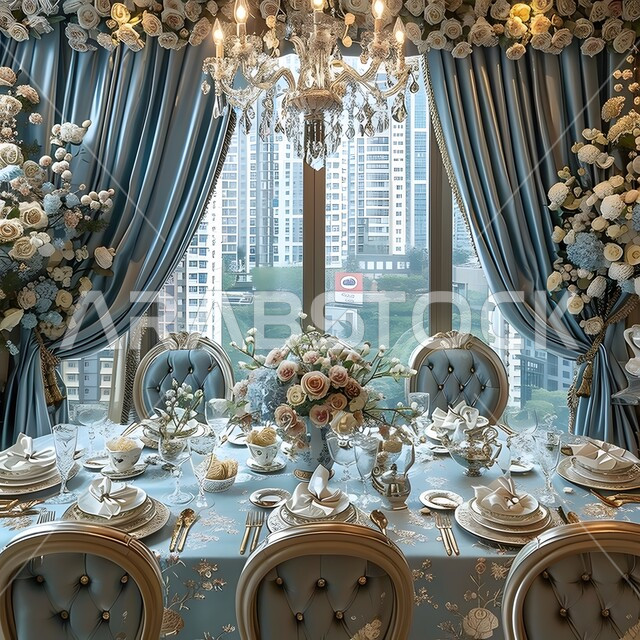 A dining room with sophisticated modern designs, modern interior decorations for a dining room, luxury home furniture, architectural engineering for distinguished hotels and resorts in the Kingdom of Saudi Arabia