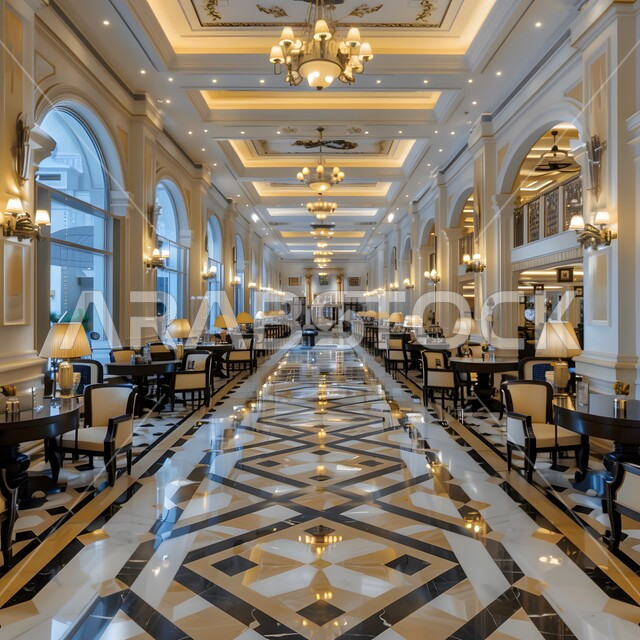 التصاميم الحديثة والمتطورة, الديكورات الداخلية للفنادق الفاخرة في المملكة العربية السعودية, قاعات استقبال بألوان راقية, التصميم المتطور للمنشآت والمباني العصرية, الأثاث الفاخر للأماكن السياحية