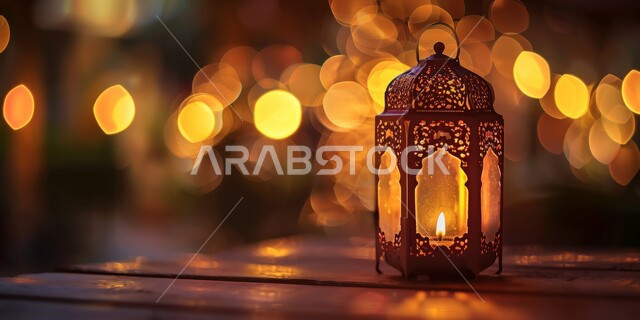 ديكورات وتصاميم في الأجواء الرمضانية الروحانية أنوار ومصابيح عربية تقليدية, الفن الاسلامي للزينة والاكسسوارات العربية, فانوس معدني مزخرف مضيئ, مفهوم العبادة والطاعة والتقرب من الله، تحف اسلامية تقليدية للاحتفال بقدوم شهر الخير