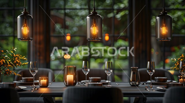 ديكورات عصرية راقية لغرف الطعام، غرفة سفرة بتصاميم راقية، الفنون الهندسية و استخدام الطراز الفني الانيق في الاثاث المنزلي، شقق وفلل سكنية في المملكة العربية السعودية، ديكورات منزلية داخلية حديثة لغرف الطعام