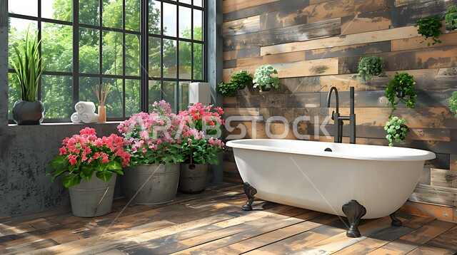 الفن الهندسي المعماري للفلل والمنازل الراقية، الحمام الداخلي الحديث بألوان هادئة ومتناسقة، ديكورات وتصاميم داخلية للحمامات وأحواض الاستحمام في الشقق السياحية، دورة مياه فاخرة في أحد المباني السكنيه