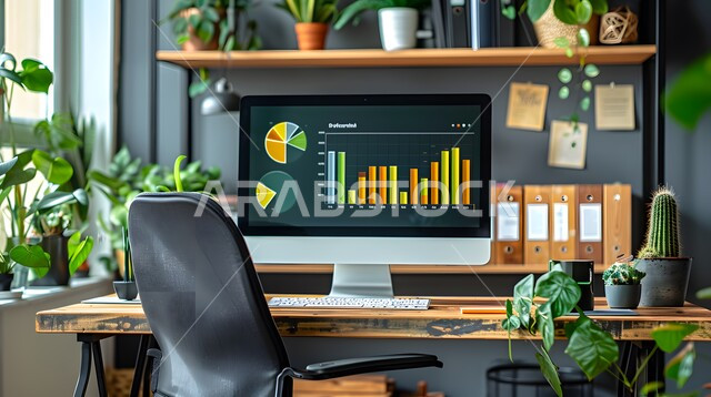 غرفة مكتبية بتصميمات عصرية حديثه، ديكورات داخليه وتصاميم متميزة على الطراز الحديث، شقق وفلل سكنية, شجيرات خضراء صناعيه, غرف ومكاتب بأثاث راقي ومريح