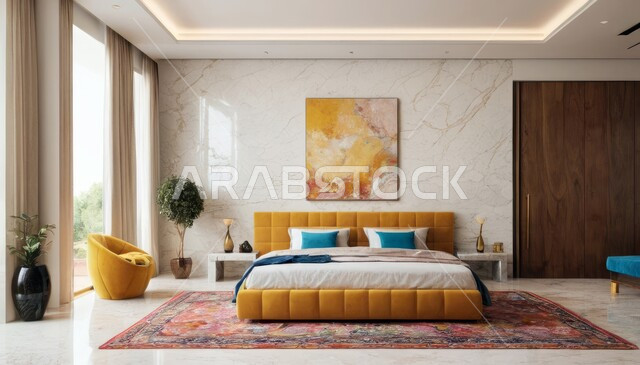 Modern designs and decorations, residential apartments and villas, luxurious modern bedroom design, upscale bedroom, elegant home furniture, interior home decoration, luxury hotels and resorts