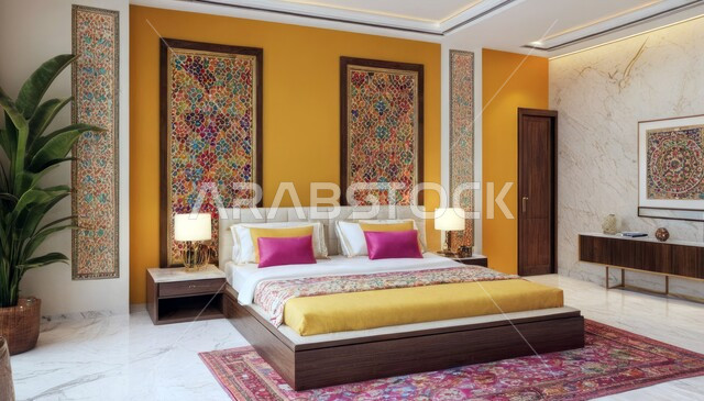 Modern designs and decorations, residential apartments and villas, luxurious modern bedroom design, upscale bedroom, elegant home furniture, interior home decoration, luxury hotels and resorts