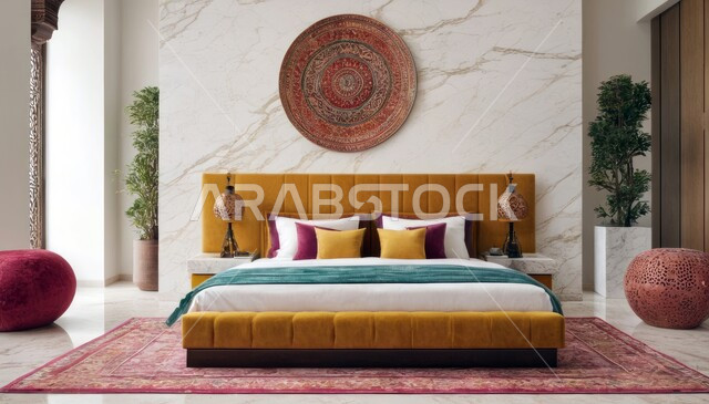 غرفة نوم راقية، تصاميم وديكورات حديثة، شقق وفلل سكنية، غرفة نوم بتصميم عصري فاخر، أثاث منزلي انيق، ديكور منزلي داخلي، فنادق ومنتجعات فاخرة