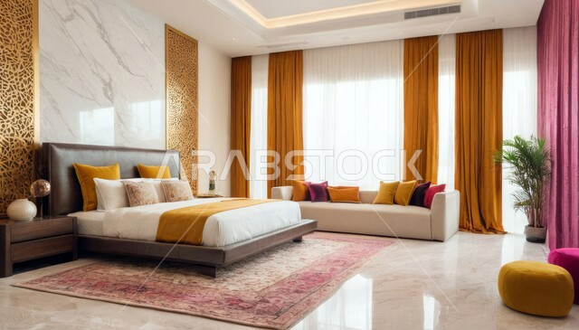 أثاث منزلي انيق، غرفة نوم راقية، تصاميم وديكورات حديثة، شقق وفلل سكنية، غرفة نوم بتصميم عصري فاخر،  ديكور منزلي داخلي، فنادق ومنتجعات فاخرة