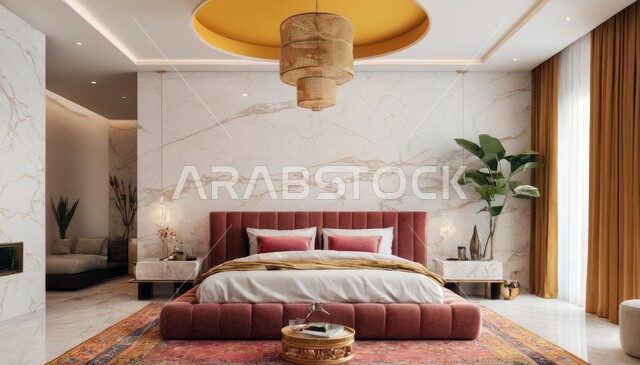 ديكور منزلي داخلي، فنادق ومنتجعات فاخرة، أثاث منزلي انيق، غرفة نوم راقية، تصاميم وديكورات حديثة، شقق وفلل سكنية، غرفة نوم بتصميم عصري فاخر