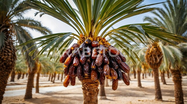 أشجار النخيل في الأراضي والحقول الزراعية, التراث الزراعي في المملكة العربية السعودية, مزراع نخيل التمر, محميات طبيعية خضراء, موسم حصاد التمور, محاصيل ومنتجات محلية وطنية