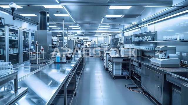 مختبرات الفحوصات الطبية والتحاليل، معمل الصناعات الدوائية، إجراء التجارب والبحوث العلمية عبر التكنولوجيا الحيوية، استخدام الأجهزة الحديثة لتحليل عينات الدواء المختلفة، القيام بالدراسات والتفاعلات الكيميائية في المختبر, مفهوم تطور البحث العلمي