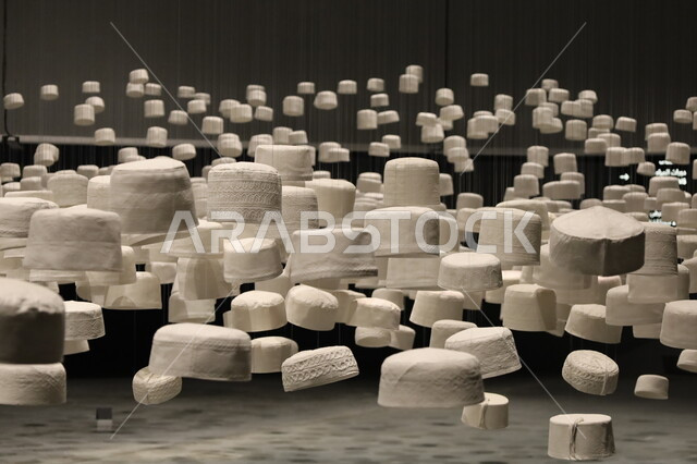 Distinctive religious artifacts, famous cultural landmarks in Jeddah, attending fun events and activities, the Pilgrims Hall at the Biennale Museum of Islamic Arts in the Kingdom of Saudi Arabia, attractions and destinations for tourists and visitors to learn about the history of the Holy Land