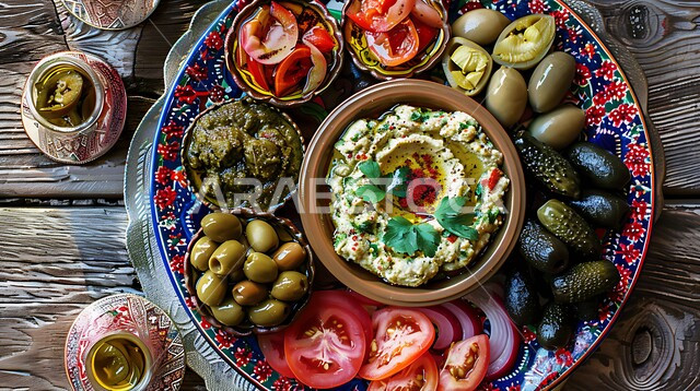 وصفات ذات نكهات مميزة، الأصناف والمقبلات اللذيذة، سفرة من المأكولات الشعبية التقليدية الشهية، وجبة الفطور ذات الأطباق المتنوعة والمغذية، تقديم الأطعمة المختلفة في مطاعم المملكة العربية السعودية، فن تقديم الطعام في المطابخ الشرقية