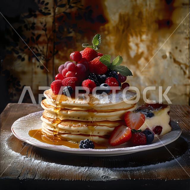 وجبة فطور خفيفة، قطع الحلى الشهية, رقائق الكريب المزينة والمحشوة بالفواكه و العسل, حلويات باردة لذيذة, سكريات و أطعمة ذات سعرات حرارية عالية