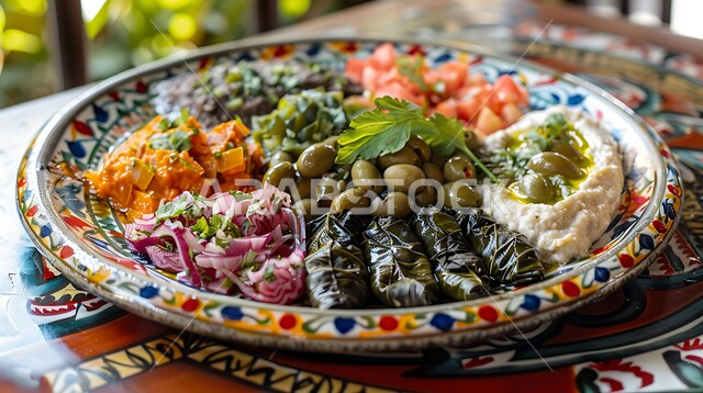 الأصناف والمقبلات اللذيذة، تزيين الطعام بأساليب فنية، تقديم الأطعمة المختلفة في مطاعم المملكة العربية السعودية، صورة مقربة لسفرة من المأكولات الشعبية التقليدية الشهية، وجبة الفطور ذات الأطباق المتنوعة والمغذية، وصفات ذات نكهات مميزة