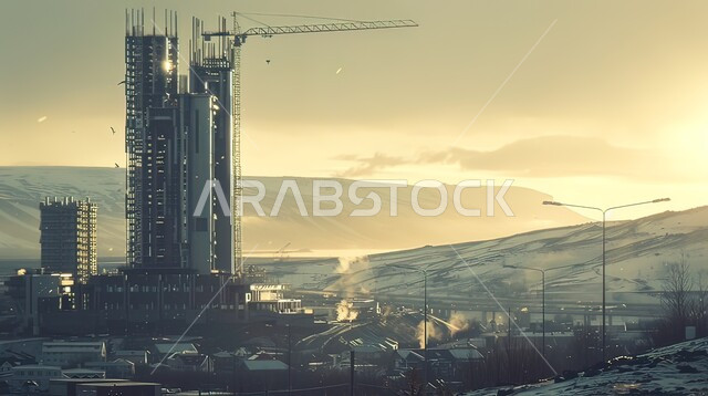 الأعمال الإنشائية وتطوير المدن في المملكة العربية السعودية، التطور والنمو المعماري والحضاري, تشييد المباني والمشاريع الضخمة، مفهوم تحسين البنية التحتية للبلاد، البناء والمقاولات والتحسن العقاري، إنشاء الأساسات والهياكل للمشروعات السكنية والمصانع