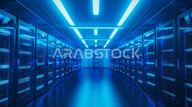 بناء مراكز بيانات متطورة، مفهوم تكنولوجيا التخزين السحابي, تسهيل الوصول للمعلومات من خلال نظم القواعد, ادارة غرفة التحكم بالسيرفرات وخوادم الانترنت العملاقة, مفهوم الامن السيبراني والحفاظ على المعلومات