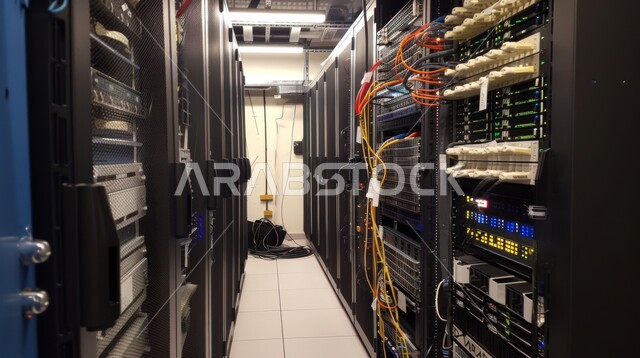 Building advanced data centers, the concept of cloud storage technology, facilitating access to information through rule systems, managing the control room of servers and giant Internet servers, the concept of cybersecurity and information preservation.