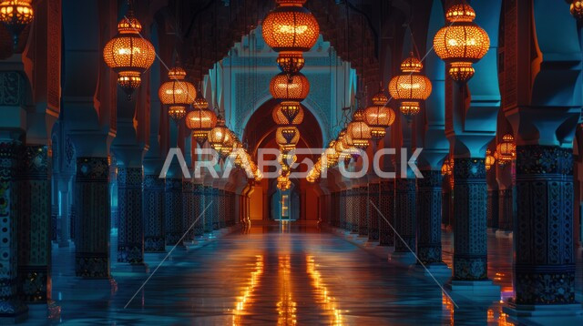 أضواء وأنوار وديكورات المناسبات الإسلامية والدينية، فانوس عربي معدني مزخرف، الاحتفال بشهر رمضان المبارك، فوانيس اسلامية وتحف العروبة للاستعداد لقدوم الخير شهر، وتبقى الرمضانية الروحانية