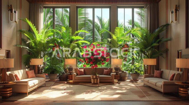 تصاميم عصرية وديكورات داخلية منزلية متطورة وحديثة، منازل وشقق سكنية مريحة في المملكة العربية السعودية، أثاث منزلي راقي وحديث، الفن الهندسي المعماري على الطراز الجديد، مفهوم الأناقة والترتيب، الاهتمام والرعاية بنبات الزينة الأخضر