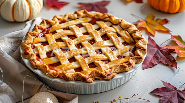 فن الطهي والخبز وإعداد الحلويات, فطيرة يقطين طازجة مزينة بالسكر المرشوش, فنون تقديم الطعام في المملكة العربية السعودية, حلا شرقي تقليدي, وصفات المخبوزات والفطائر الشهية, أطباق الحلوى اللذيذة بالفواكه