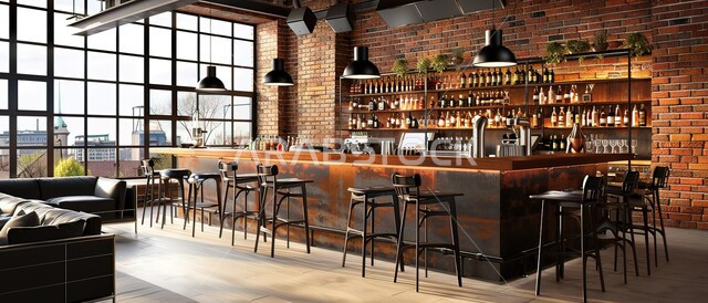 الطاولات الخشبية المحاطة بالكراسي, التصاميم الداخلية للكافيهات والمطاعم, الهندسة الفنية المعمارية لبناء المقاهي في المملكة العربية السعودية, أثاث داخلي بسيط والوان متناسقة, استخدام الأضواء والاكسسوارات العصرية، واجهات زجاجية مطلة على الطبيعة, أجواء الاسترخاء والهدوء