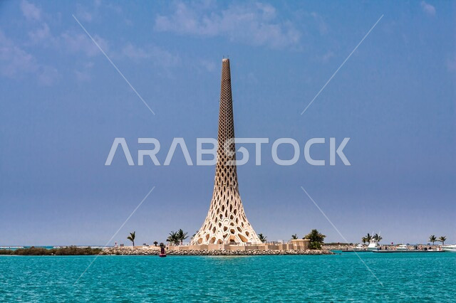 المنارة البيضاء في جامعة الملك عبدالله للعلوم والتقنية في ثول، الفن الهندسي المعماري للأبراج في السعودية, برج مراقبة المرور في البحر, دليل لإرشاد السفن و البحارة في الليل