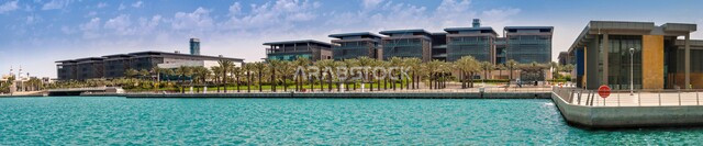 المعالم المشهورة في المملكة العربية السعودية, صورة بانورامية الإطلالة البحرية لحرم جامعة الملك عبدالله للعلوم والتقنية في ثول في جدة, الفن الهندسي المعماري على الطراز الحديث