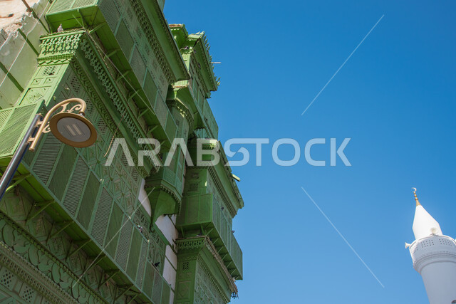 التصميم الهندسي المعماري العربي الإسلامي القديم، الرواشين القديمه في المدينة التاريخية في جدة، المعالم التاريخية في حي البلد، أماكن سياحية تراثية شعبية في المملكة العربية السعودية، البيوت الأثرية في البلد التاريخي في جدة