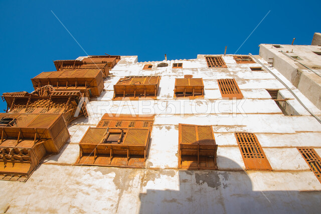 الفن الهندسي المعماري المبني على الطراز الاسلامي التراثي، المعالم والأماكن السياحية المشهورة، الأحياء والبيوت الشعبية في مدينة جدة بالمملكة العربية السعودية، البلد التاريخي الأثري القديم