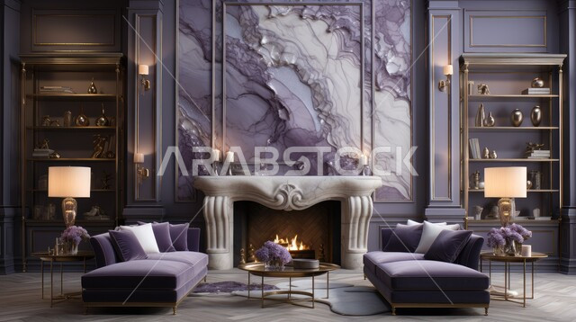 التصاميم الداخلية لغرف الجلوس المريحة على الطراز الحديث, اكسسوارات وتحف عصرية، غرفة معيشة بألوان متناصقة مع أثاث منزلي فاخر، الديكورات الداخلية الراقية للفلل والشقق السكنية في المملكة العربية السعودية