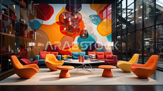 طاولات ومكاتب دراسية بديكورات وتصاميم عصرية، أماكن ثقافية وقاعات وفصول خشب في المملكة العربية السعودية, أثاث مكتبي بلون مختلف ومتناغم،  تصميم حديث وراقي