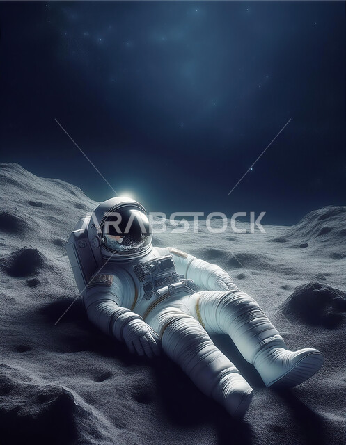 رحلات فضائية إلى القمر، المجرات والكواكب وعلم الفلك، صورة مقربة لرائد فضاء على سطح الكوكب، رحلات فضائية إلى القمر، فنون الخيال العلمي، تكنولوجيا المستقبل والتطور الرقمي، الذكاء الإصطناعي والتقنية الحديثة، طبقات الجو العليا