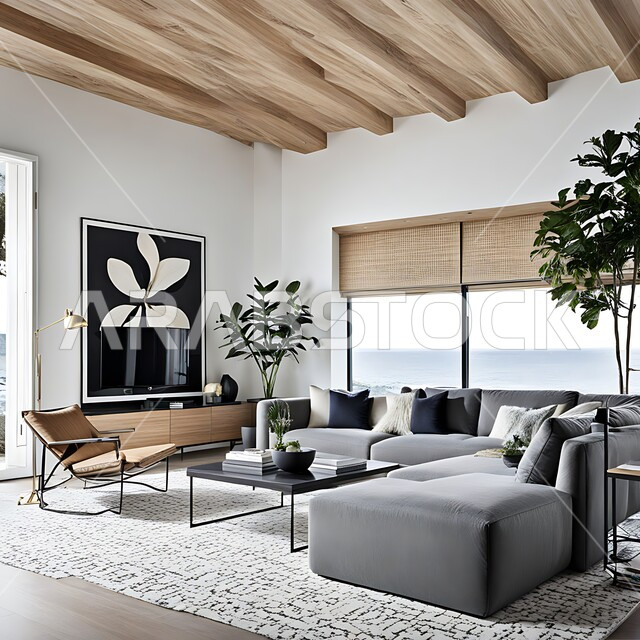 اكسسوارات وتحف عصرية، التصاميم الداخلية لغرف الجلوس المريحة على الطراز الحديث، غرفة معيشة بألوان متميزة مع أثاث منزلي فاخر، الديكورات الداخلية الراقية للفلل والشقق السكنية في المملكة العربية السعودية