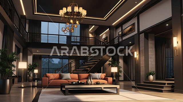 الديكورات الداخلية للمنشآت الفاخرة في المملكة العربية السعودية, التصميم المتطور للمباني العصرية الحديثة، الفن الهندسي المعماري للفلل والمنازل الراقية، الاهتمام بالاكسسوارات والزينة