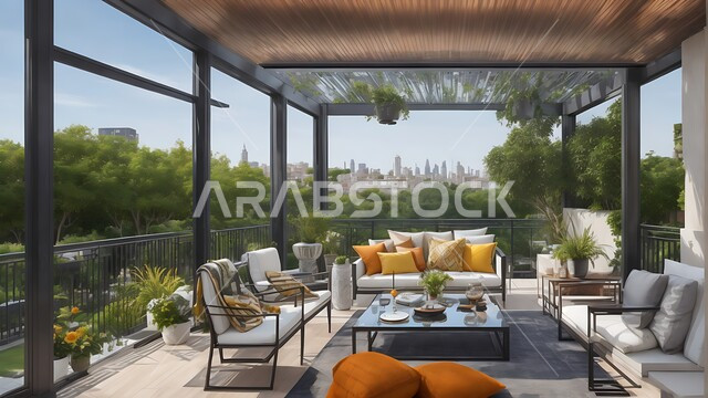 مفهوم الأناقة والترتيب والفن الهندسي الراقي, التصاميم المعمارية على الطراز الحديث, الديكورات الداخلية المتطورة بألوان هادئة للشقق والفلل السياحية في المملكة العربية السعودية, الاهتمام بنباتات الزينة المنزلية