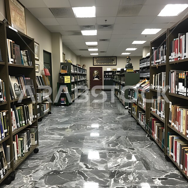 تصاميم عصرية حديثة للمكتبات في المملكة العربية السعودية، أماكن هادئة للمطالعة والقراءة الروايات, تجهيزات مكتبية حديثة وأثاث أنيق، رفوف خشبية ممتلئة بالكتب والقصص والمجلدات المرتبة