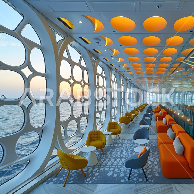 تجهيزات حديثة وأثاث أنيق ومريح، صالة الانتظار في إحدى الشركات, تصاميم عصرية لمكاتب السعودية، واجهات زجاجية ضخمة في مكاتب العمل، تصاميم داخلية وديكورات راقية على الطراز الحديث