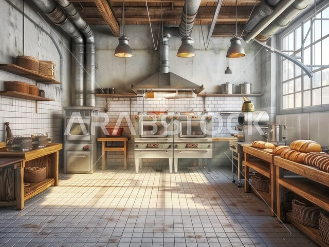 صورة من داخل مطبخ إحدى المطاعم في المملكة العربية السعودية، ديكورات جميلة أماكن سياحية في السعودية، كافيه لتحضير أشهى المأكولات والمشروبات المملكة