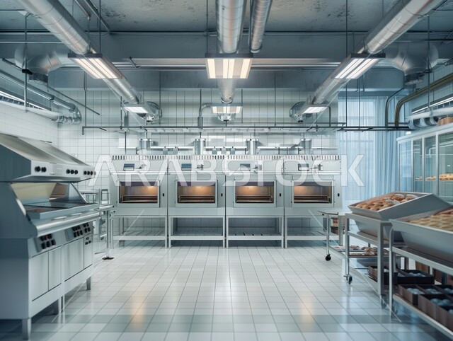 صورة من داخل مطبخ إحدى المطاعم في المملكة العربية السعودية، ديكورات جميلة أماكن سياحية في السعودية، كافيه لتحضير أشهى المأكولات والمشروبات المملكة