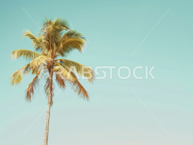 حقول وأراضي زراعية، رسوم توضيحية لشجرة النخيل في المملكة العربية السعودية، الاهتمام بالزراعة والمحاصيل الزراعية والمنتجات المحلية الوطنية، الطبيعة الخلابة في الخليج العربي